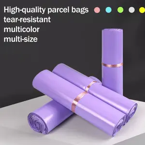 100pcs Thicker Waterproof Self-Adhesive Mail Bags, Various Sizes, Colorful Sealed Envelopes for Logistics Shipping, Yellow Pink Green purple Black Rose High quality packing clothing plastic clothing mail delivery carrier bags for business women men school