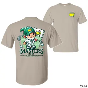 2025 Masters 2-Sided T-Shirt Tournament - Augusta National Golf Club Mascot Tee, Cute Golf Graphic Shirt – Unisex