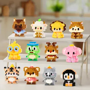 12-Piece Potted Plant Building Blocks Fun Gifts for Imaginative Play, Easter Basket Fillers, Party treats for Kids, School Reward, Decorative component, Office Desk Enhancement