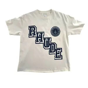 1013250 Rhude Collegiate Crest Logo Tee