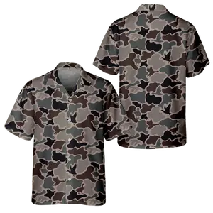 Flying Duck Hunting Camouflage Hawaiian Shirt, Waterfowl Outdoors Apparel For Men Women, Nature Lover Camp Wear Wildlife Gift Idea | 070426.R3063.ID00