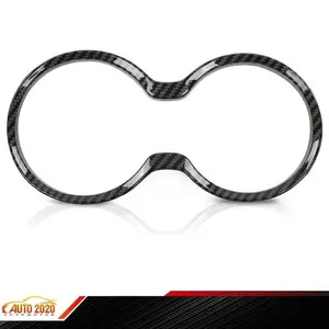 Gear Shift Cup Holder Cover Trim Bezel Fit For 11-21 Grand Cherokee Carbon Fiber Upgraded Version