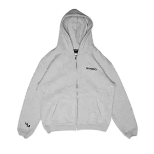 Ni Modo Zip Up Hoodie - Grey