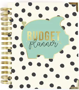 ,  Diem Budget Planner Spiral Bound Notebook with 12 Month Calendar, Dividers, Inserts, and Sticker Sheets  Features Savings Goals & , Financial Overview, and  Information