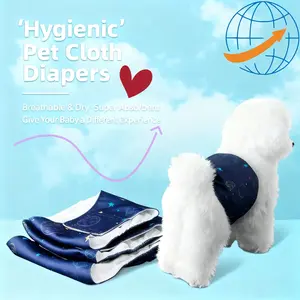 1PCS Digital Print Dog Belly Band Washable Male Dog Wrap Breathable Mesh Leak Proof Diaper for Small Medium Large Dogs