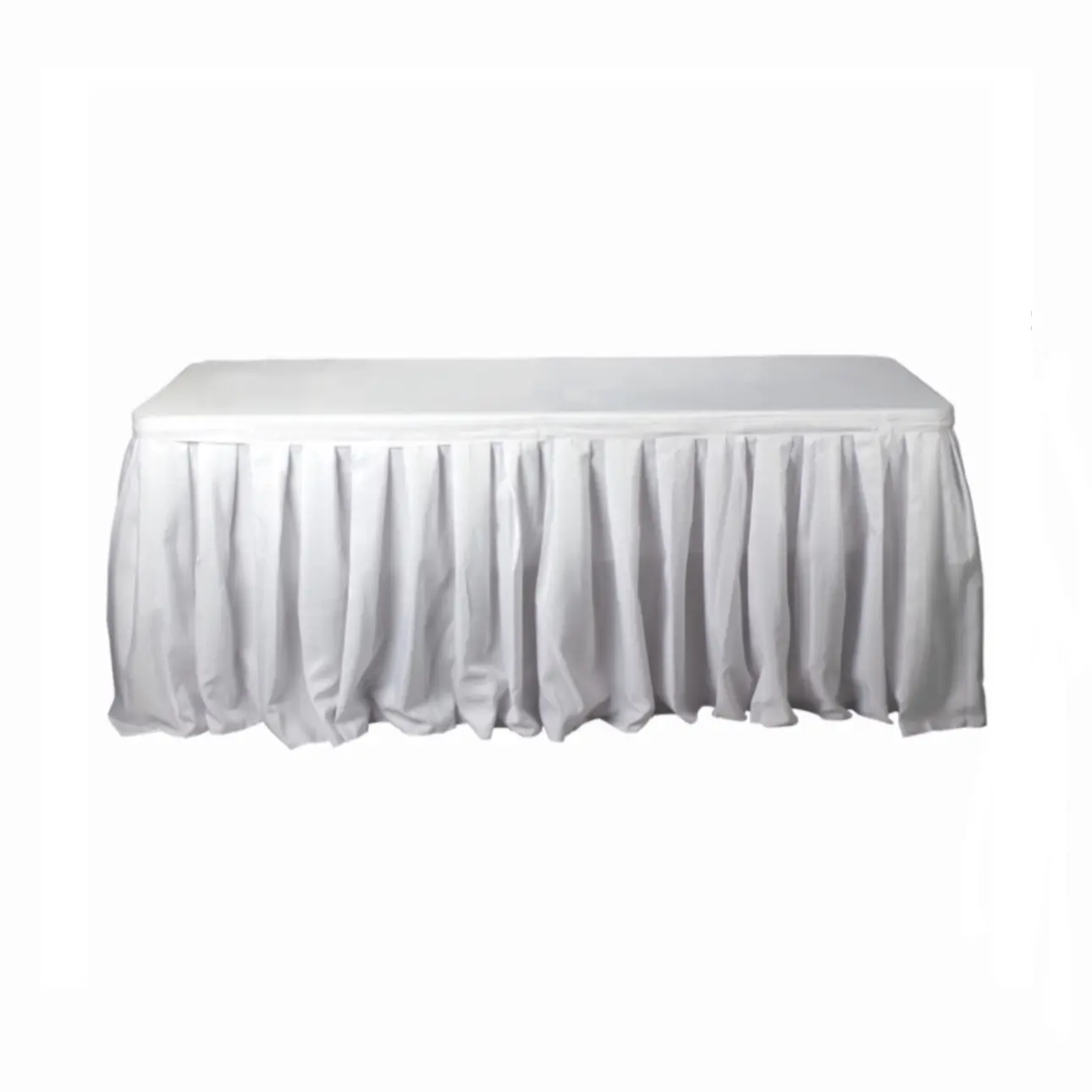 Polyester Table Skirt 14ft - Perfect for Special Events Polyester Table Skirt 14ft - Perfect for Special Events