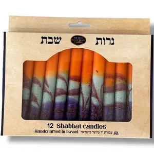 Shabbat Candle - 12 Pack - 5.5" Made in Israel