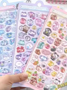 3D Puffy Animal Stickers Pack – Cute Kawaii Stickers for Journals, Planners, Scrapbooks, Phone Cases, Water Bottles, Laptops, DIY Crafts & School Supplies gift