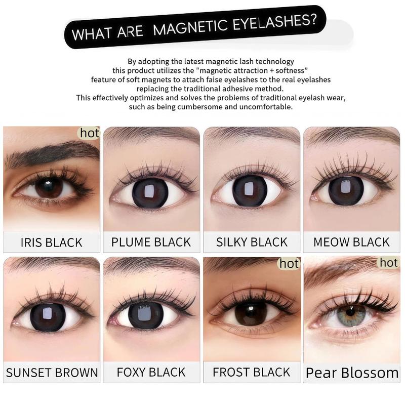Soft Magnetic Eyelashes All-in-One Box,Magnetic EyelashExtensions, Waterproof, Reusable, Glue-FreeEyeliner-Free Makeup Cosmetic long lasting lashes Christmas Eve gifts Holiday