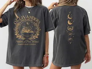Vintage Ollivanders Wand Shop Wizard Hp Comfort Color Shirt Sweatshirt Wizard Book Shop Harry Potter Universal Magical Family Trip Shirt