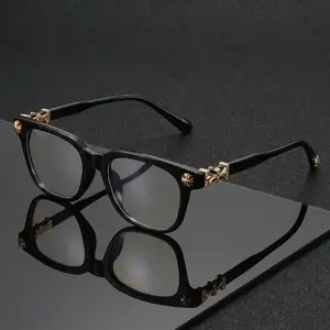 Blue Light Glasses for Men & Women, Stylish Square Frame Eyeglasses, Summer Travel Essentials, Fashion Eyeglasses for Work & Daily Wear, Perfect for Students