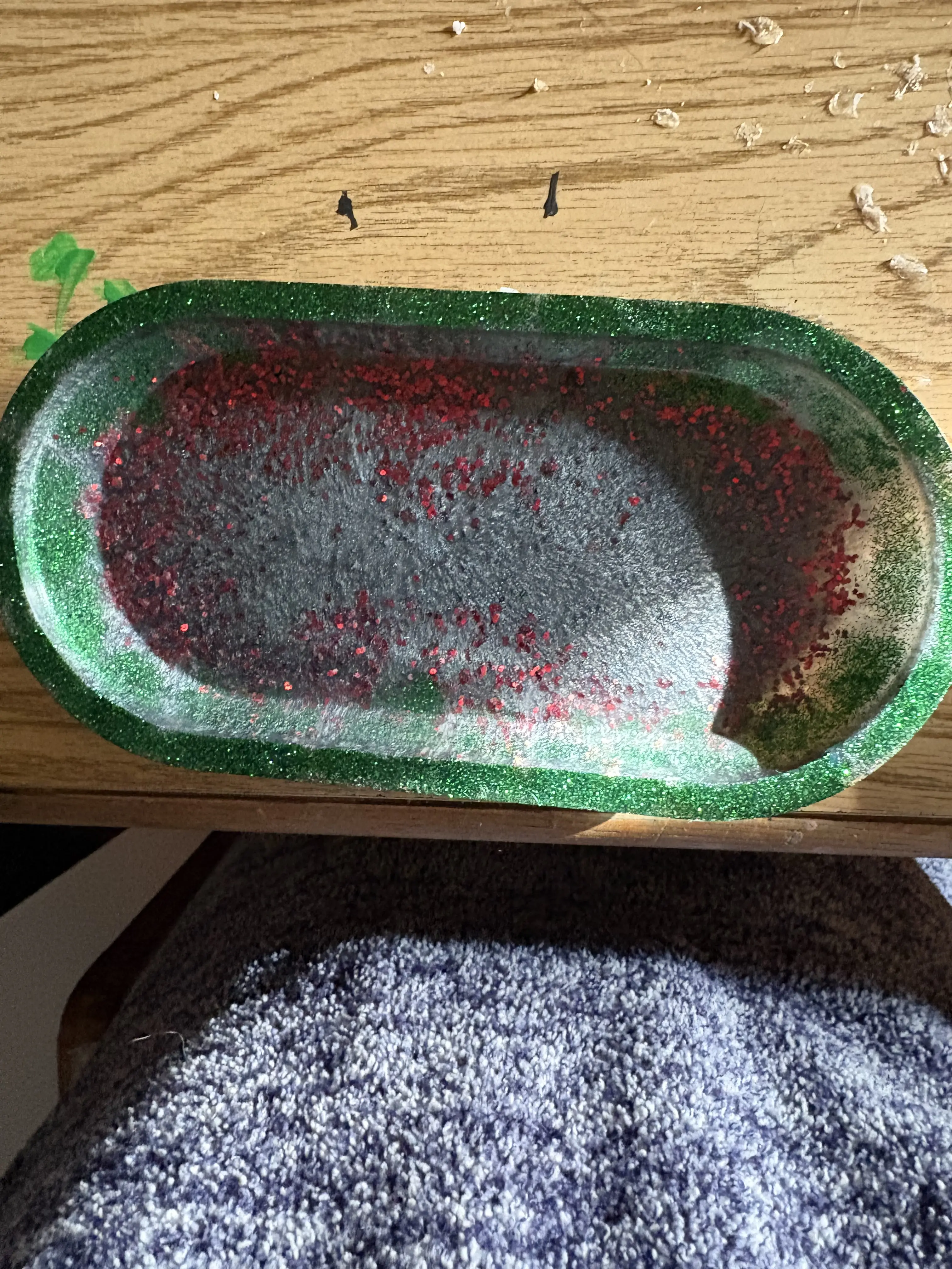 Marble black tray