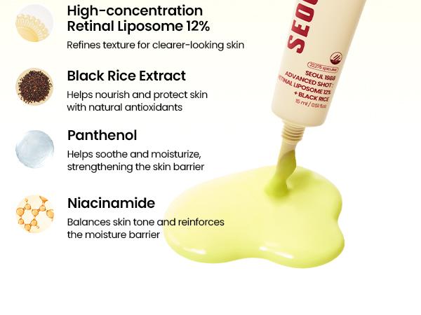 [KSECRET Official] SEOUL 1988 Retinal Advanced Trio | Complete Retinal Routine with 2% Serum + 4% Eye Cream + 12% Shot | Intensive Wrinkle Care, Pore Minimizing & Skin Renewal