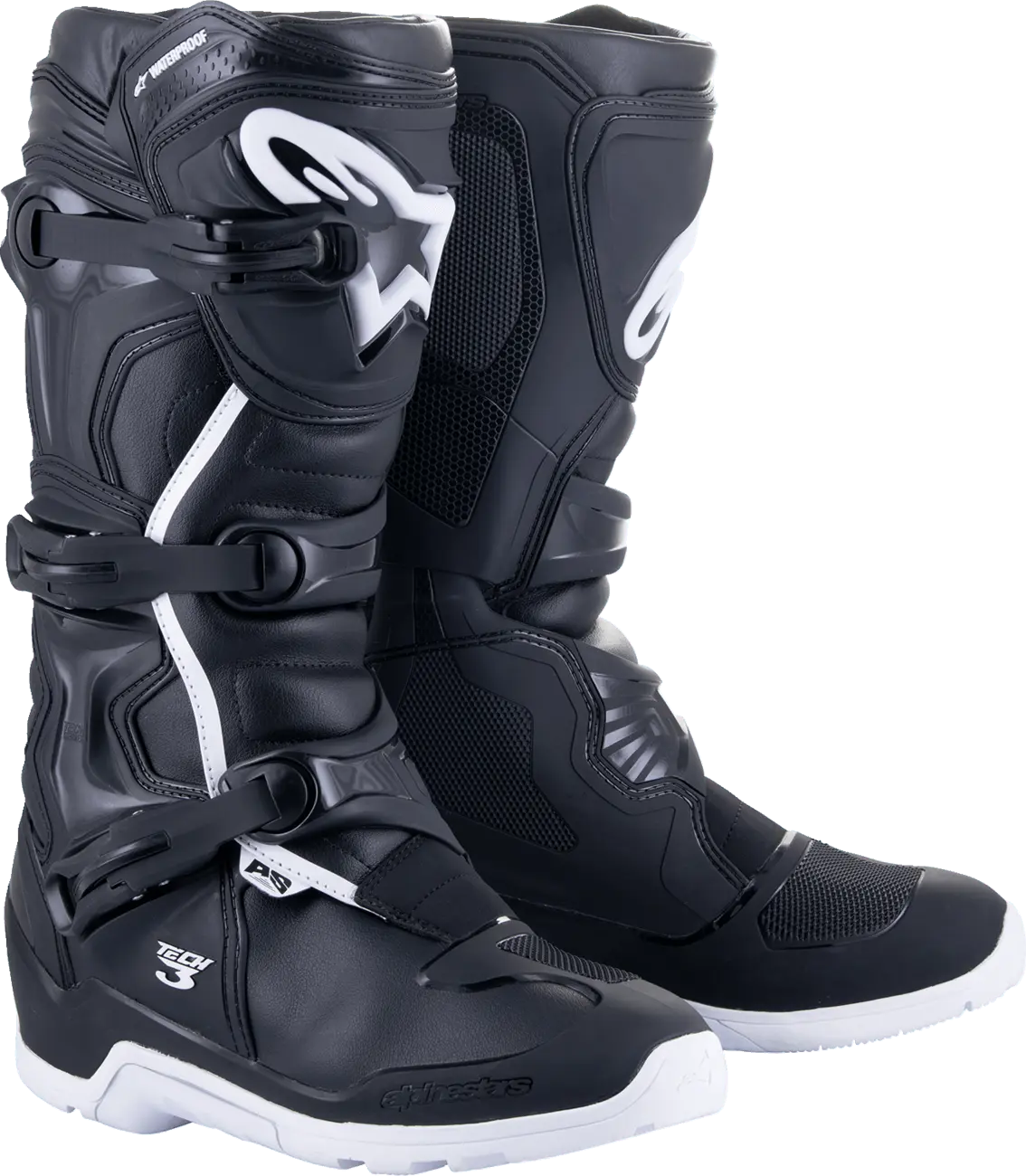 Alpinestars Tech 3 Enduro Waterproof Boots - Black/White Alpinestars Tech 3 Enduro Waterproof Boots - Black/White