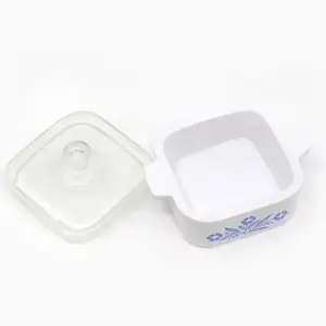 Mini Cornflower Trinket Box, Corning Ware-Inspired Design, Perfect for Jewelry Storage & Decorative Use, Ideal Gift Option