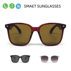 Bluetooth Smart Glasses, Wireless  Sunglasses, UV Protection,Remote Control Shooting, Open Headset, Suitable for Travel, Fishing, Driving & Leisure