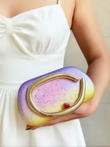 European & American Fashion Metal Decor Mini Box Clutch Bag, Glamorous Metallic Trim Women's Party Handbag, Elegant Luxury Feel For Evening Dress, Leather Design Party/Wedding/Prom Clutch With Metal Chain, Elegant Prom Bag, Handheld Bag Purse