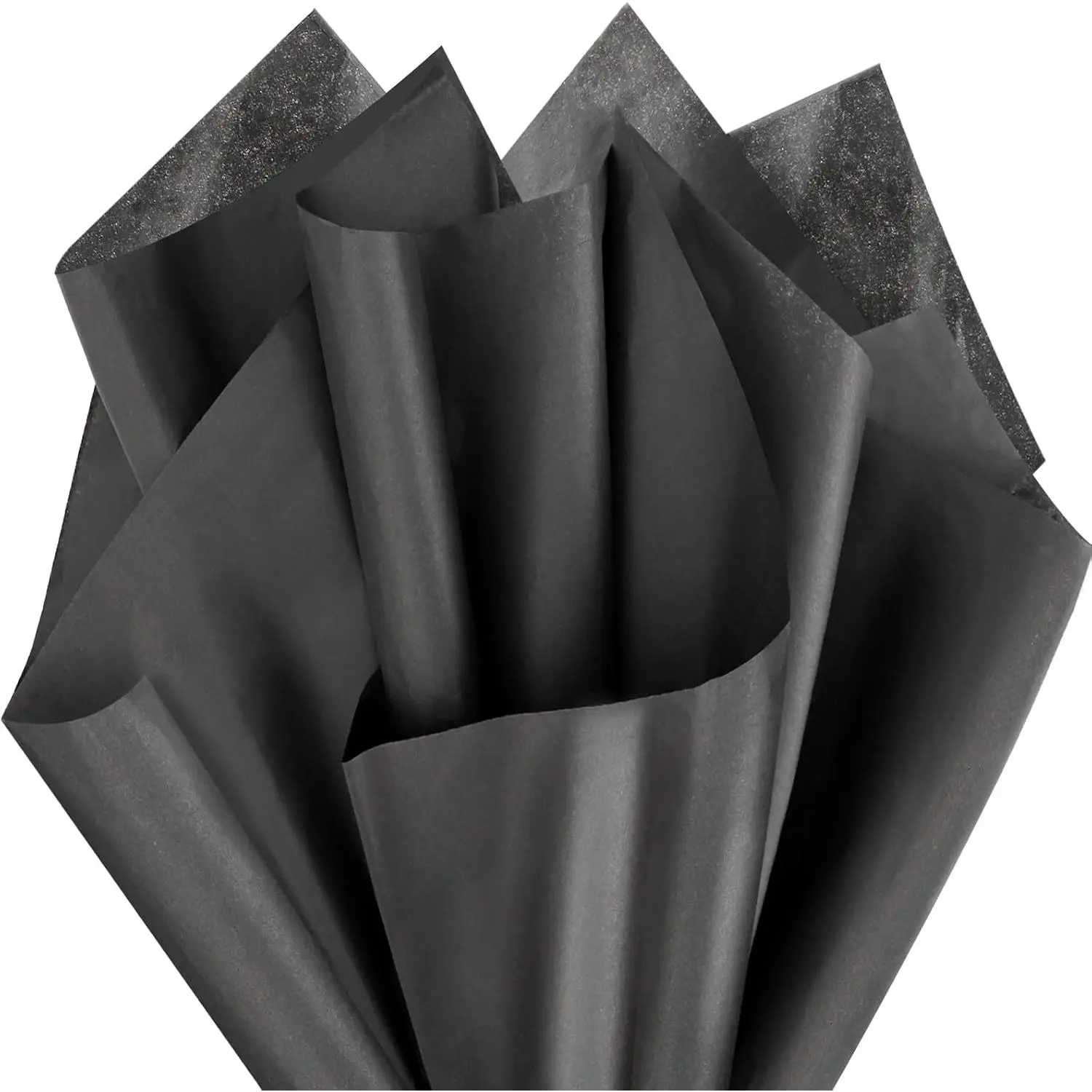 Black Wrapping Tissue Paper - Commercial Quality, 200pcs, 20x30 in (20 x 30 inches), Office Stationery for Decor Gifts, Cut-Friendly DIY Crafts, Birthday Party Use