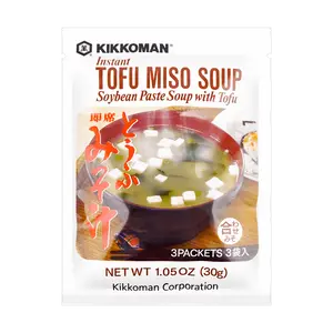 Kikkoman Japanese Miso Paste for Tofu Soup - Authentic Umami Flavor, 30g Packet
