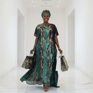 Looks Good on Everyone! Premium Dark Green Modest Maxi Dress Black & Green Flowy Maxi Dress Set