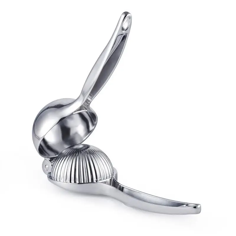 Heavy Duty Manual Citrus Press - Large Metal Kitchen Utensil for Maximum Juice Yield from Citrus Fruits, Effortless Hand Squeezer for Lemons & Limes, Includes Stainless Steel Zester