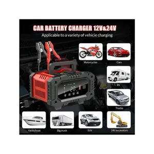 12V/24V Smart Car Battery Charger – Fast Charging for Auto, Truck, Boat & More