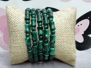 Yani(9647)gc.Malachite bracelets, only 5 dollars each.