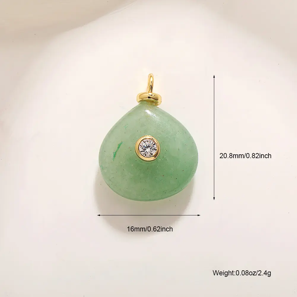 A669 Diamond studded Green Dongling