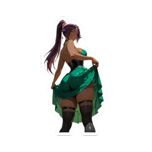 Cute Anime Sticker ($20 Free Shipping), Oppai Ecchi Girl, Manga, Yoruichi Bleach art