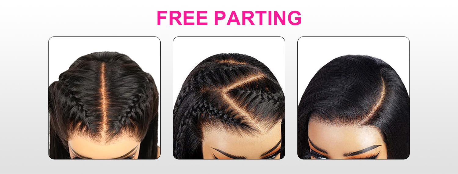 New Brown Ombre Color Glueless Wig Yaki Straight 7x5 Transparent Lace Closure Pre Cut Wear Go Wig 180% Density Human Hair Wig For Black Women