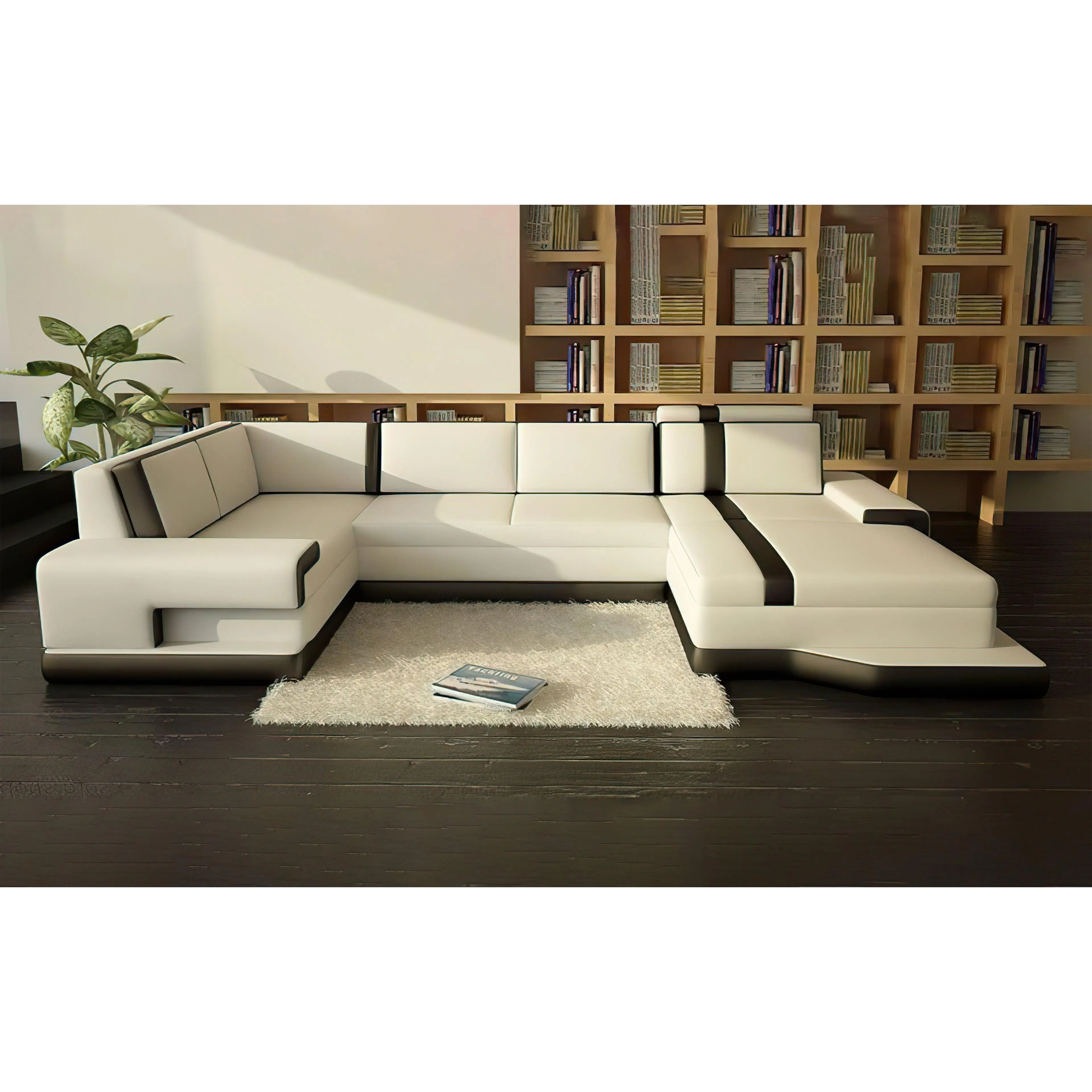 Pawnee Leather Sectional With Chaise