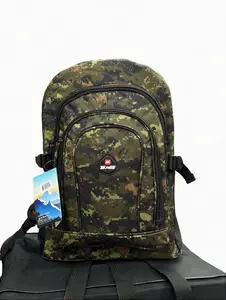 Green Camo Backpack for School, Travel & Work