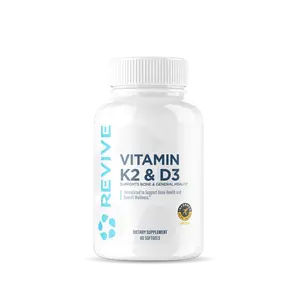 Revive Vitamin K2 & D3 - Supports Bone Health & Cardiovascular Fitness - 60 Softgels - US Healthcare Supplement