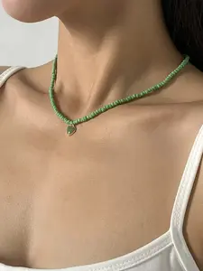 Handmade Seed Bead Necklace Choker, Attractive, Perfect for Sweaters, Casual Style, All Seasons Wear