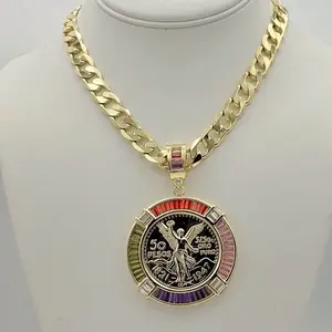 Rodriguezjewelry # 506 Necklace (10mm) # 3873 Pendant