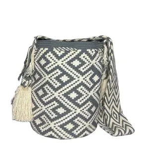 Handmade Woven Bucket Bag in Shoulder Style with Wide Liner & Internal Pocket Perfect for Travel & Personal Use