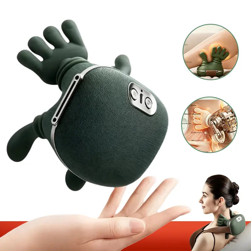 2026 Upgraded Wireless Portable Electric Shoulder Massager - Buy 1 Get 1 Free, Bio-Simulated Hand Heating, 3D Kneading, Deep Tissue Relief for Neck/Back/Leg, Compact Fitness Gift (Massage Belt Category)