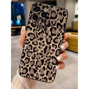 Fall Phone Case 1pc Leopard Print Phone Case With Anti-Drop Feature, Compatible With , Galaxy Waterproof Shockproof Scratch Resistant