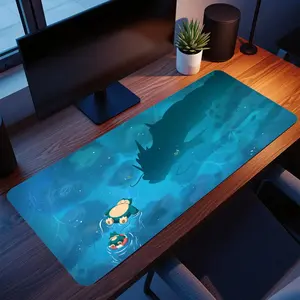 PKM Snorlax Chilling Mouse Pad Gamers Office Play Mat and Deskmat