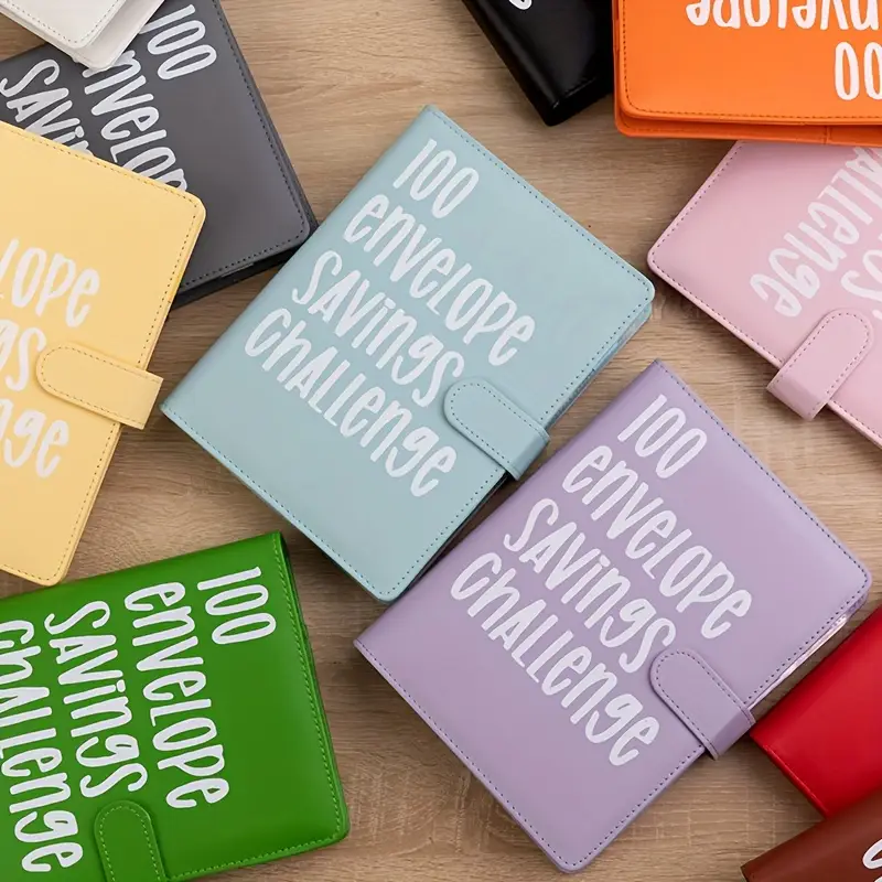 100 Envelopes Challenge Binder: A5 Money Saving Budget Binder with Cash Envelopes - Money Saving Binder Savings Challenges Book to Save $5,050 Tracker