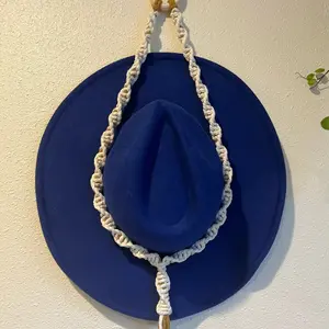 Handmade macrame hat holder