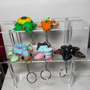 3D Printed Turtle Keychains, Various Turtle Designs