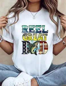 Reel Great Dad Shirt, Fishing Dad Shirt, Fisherman Dad Gift, Funny Fishing Shirt for Dad, Father's Day Fishing Tee, Bass Fishing Dad Shirt