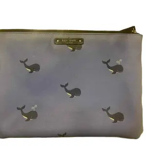 Kate Spade Whale Zip Bag with Patterned Design and Zipper Closure, Ideal for Everyday Use city women