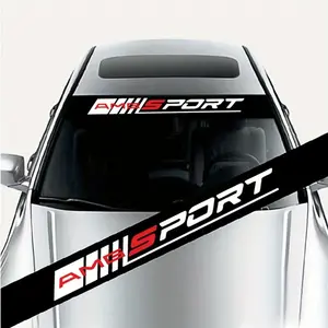 Car Windshield Sticker, Universal Car Windshield Sticker, Car Exterior Decoration Accessories for Mercedes-Benz A/B/C/E/G/S Class, AMG-sport Logo Front Windshield Sticker, Sticker for Cars, Automobile Decals