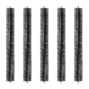 VEVOR Gutter Brush, 15 Feet Total Length 4.33 inch Diameter Gutter Cleaning Tools, Ground-Level Gutter Brush Leaf Guard for 5 Inch Gutters, Easily Clear roof Leaves and Debris, 5 Pack