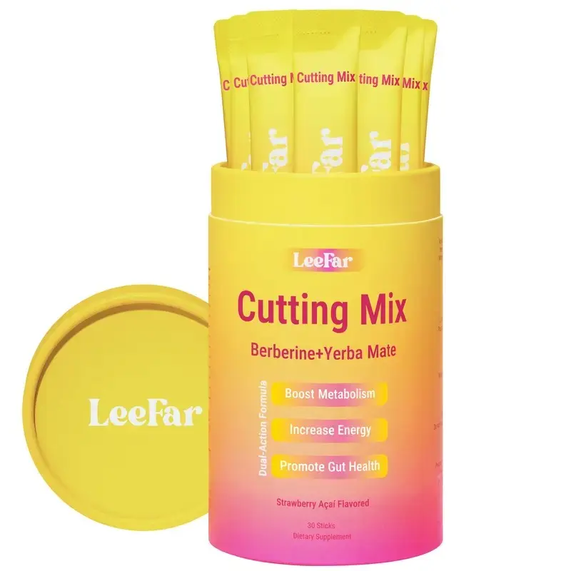 LeeFar Cutting Drink Mix Powder, Strawberry Acai Flavor I 30 Servings Dietary Supplement