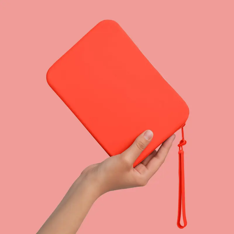 Limited Drop Neon Silicone Clutch Case with Supplier Warranty – Anti-Dust Soft Durable Pouch for E-Reader & Phone, Fits Kindle & Devices Under 200mm × 140mm, Stylish Protective Phone & Device Cover Daily Use