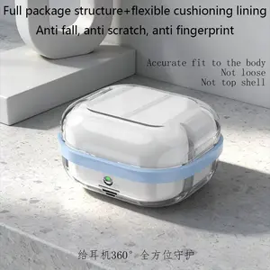 Transparent Shockproof Earphone Case for Samsung Galaxy Buds4/buds Pro/buds Live/buds 2/buds Pro2/buds Fe, Durable Protective Cover