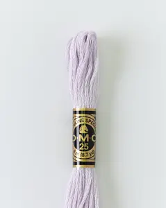 DMC Embroidery Stranded Thread - Six-Strand Embroidery Floss - 25 - Cornflower White